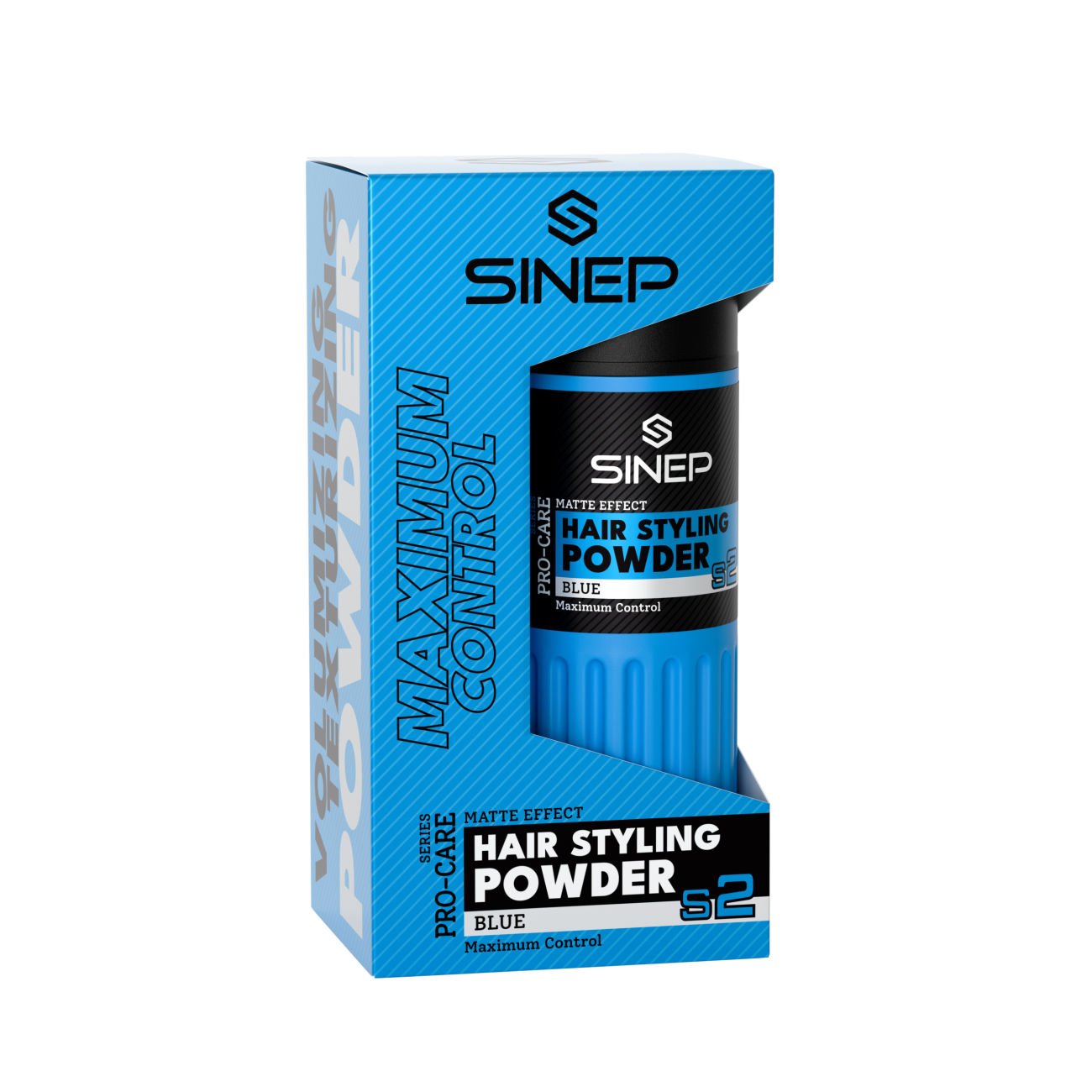 Hair Styling Powder Matte Effect Extra Fuerte Azul
