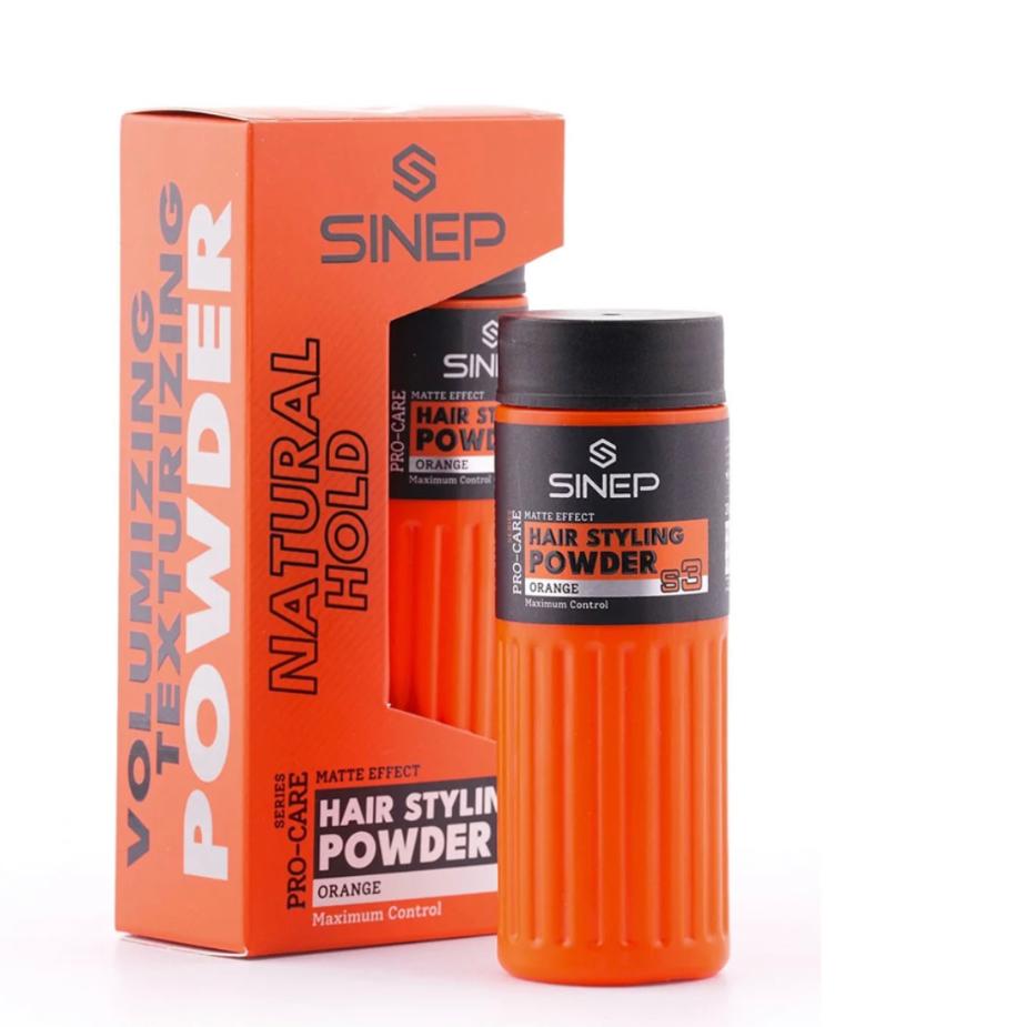 Hair Styling Powder Matte Effect Fijación Natural Naranja