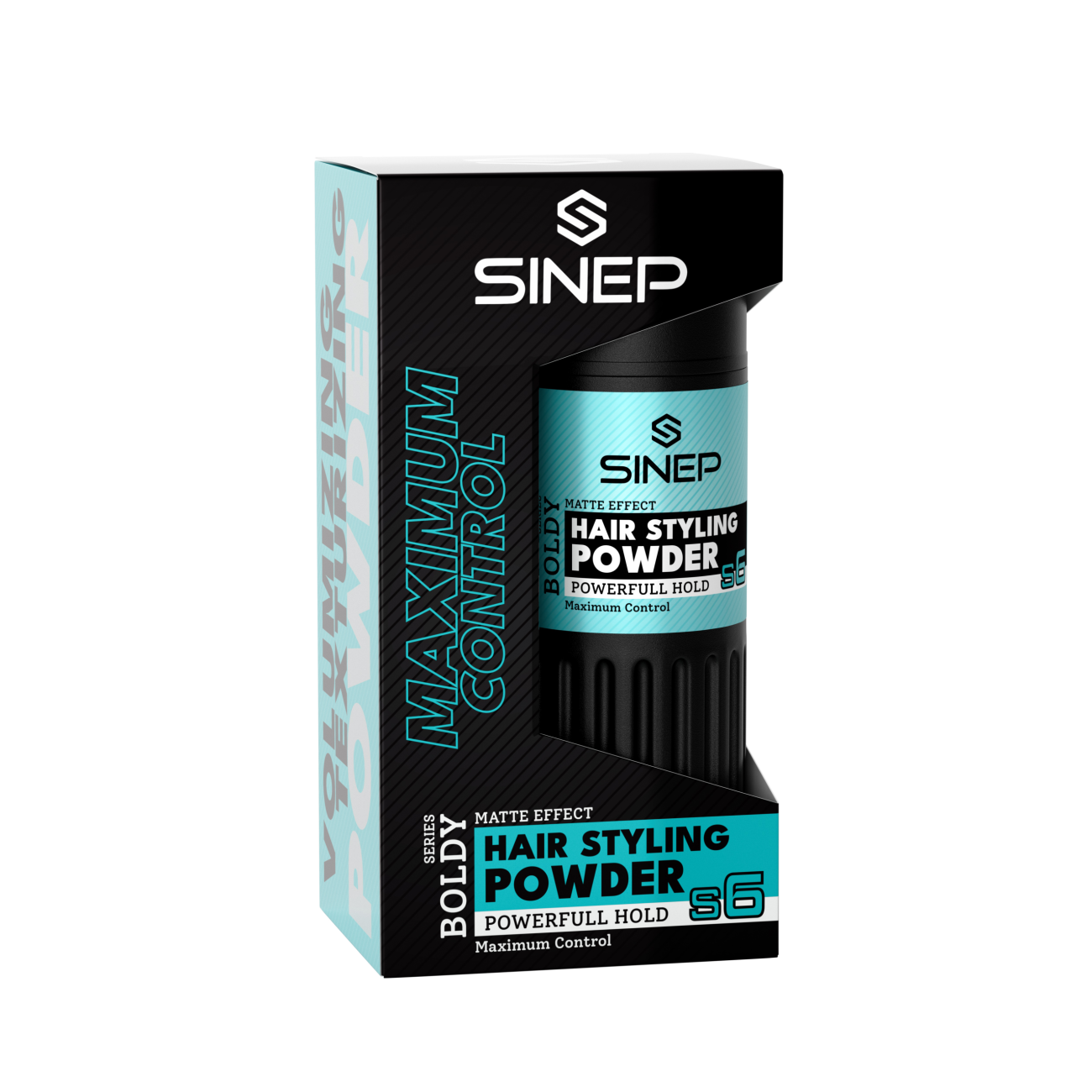 Hair Styling Powder Matte Effect Fijación Resistente Turquoise